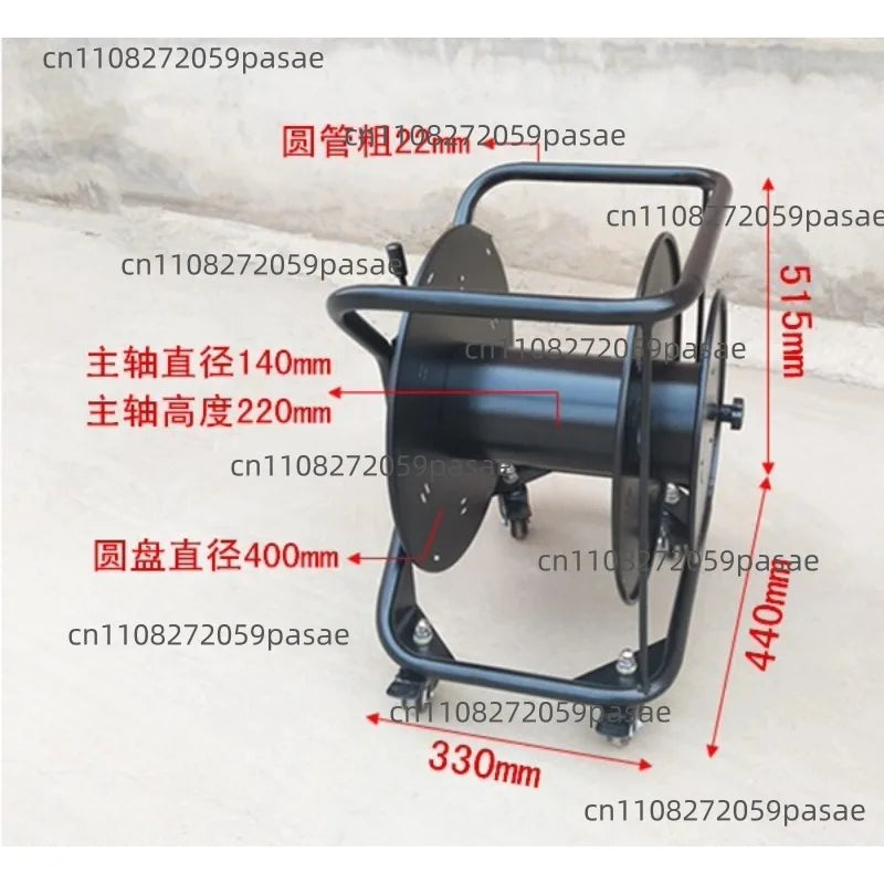 Heavy Duty Hand Push Cable Reel – Thickened Engineering Drum