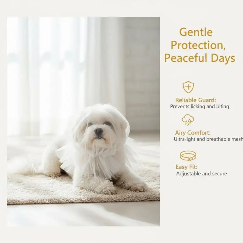 Pet Anti-Mosquito Headgear Random Eating Prevention Breathable Dog Head Cover Pet Protective Mask Comfort Anti-Bite Head Cover Oasis Select