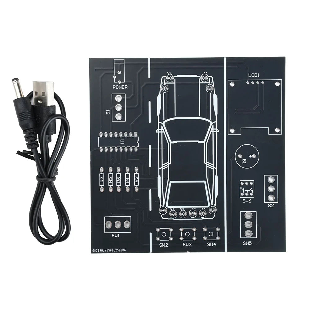 DIY Car Driving Simulation Soldering Practice Kit DC 5V Car Driver Simulator Solder Project for Students Learn Oasis Select