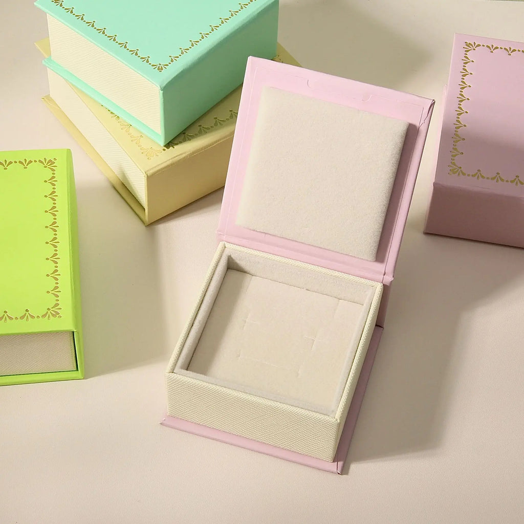Creative Flip Cover Book Shaped Jewelry Box Earrings Ring Necklace Storage Case with Sponge Women Portable Travel Jewelry Holder Oasis Select