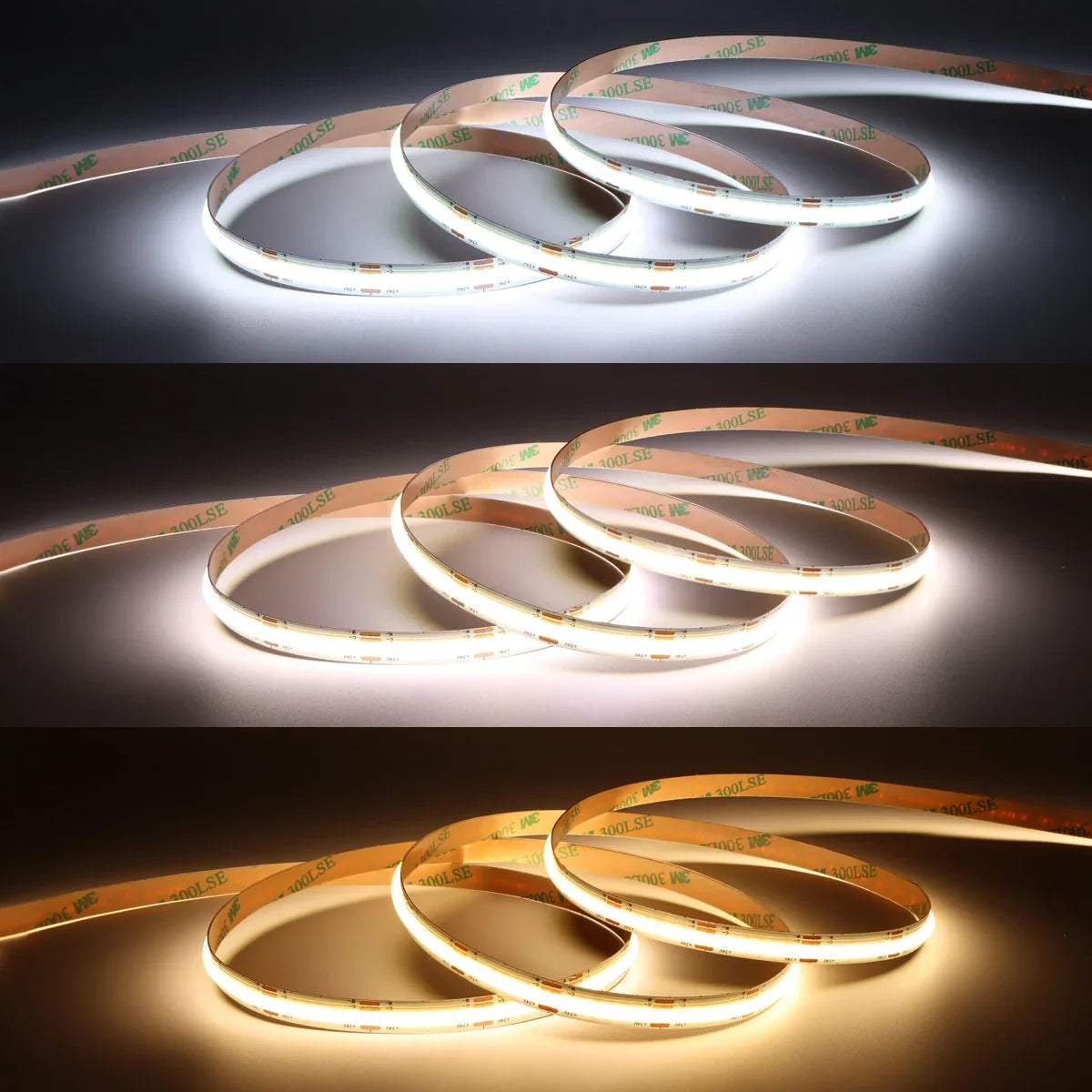 Zigbee COB LED Strip Light 24V Dimmable Color Temperature 2700K-6500K Change Cabinet Backlight Tape Works with Tuya Alexa Google Oasis Select