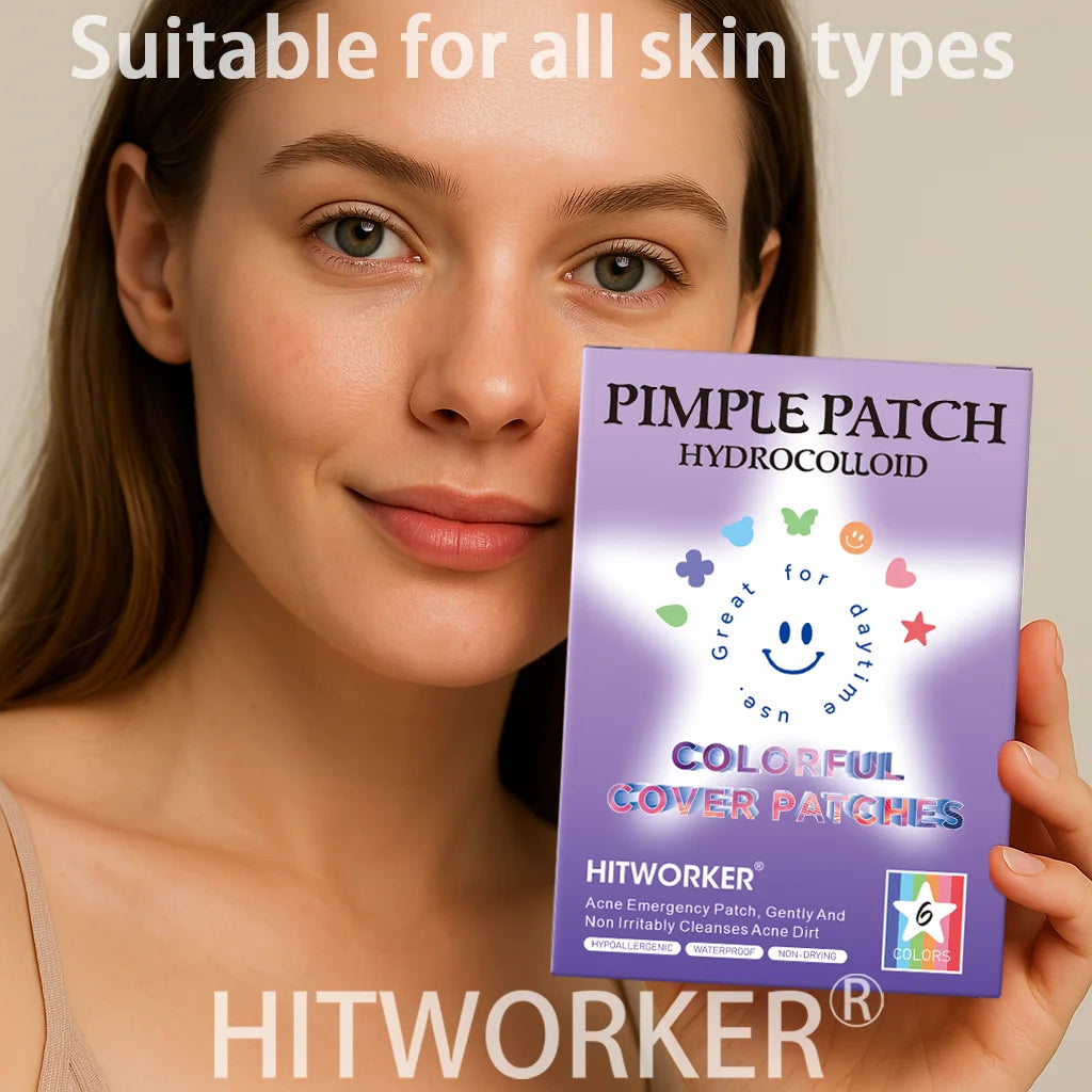 240 pieces/set of colorful cute design PE material patches - waterproof, alcohol free, non irritating transparent acne patches Oasis Select