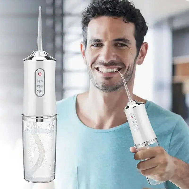 Portable Smart Electric Oral Irrigator Water Flosser 3 Modes Rechargeable Dental Water Jet Irrigator Dental Teeth Cleaner Oasis Select