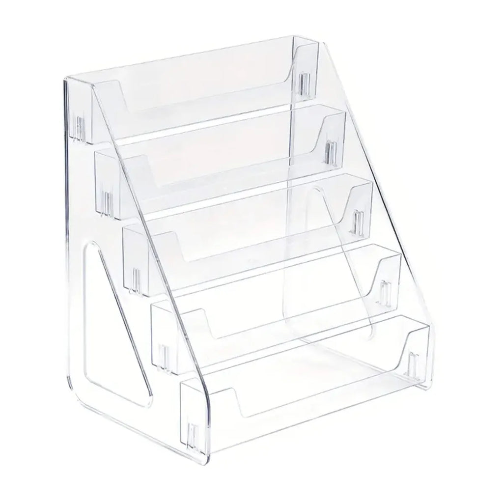 3/5-layer CD rack, album display rack, transparent storage rack for records, and tapes, multifunctional counter display rack Oasis Select 5-layer CD rack