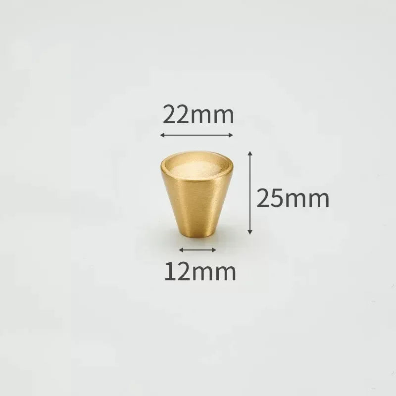 Modern Simple Solid Brass Cabinet Knobs Furniture Wardrobe Handle Kitchen Copper Pulls Doorknob Oasis Select 9