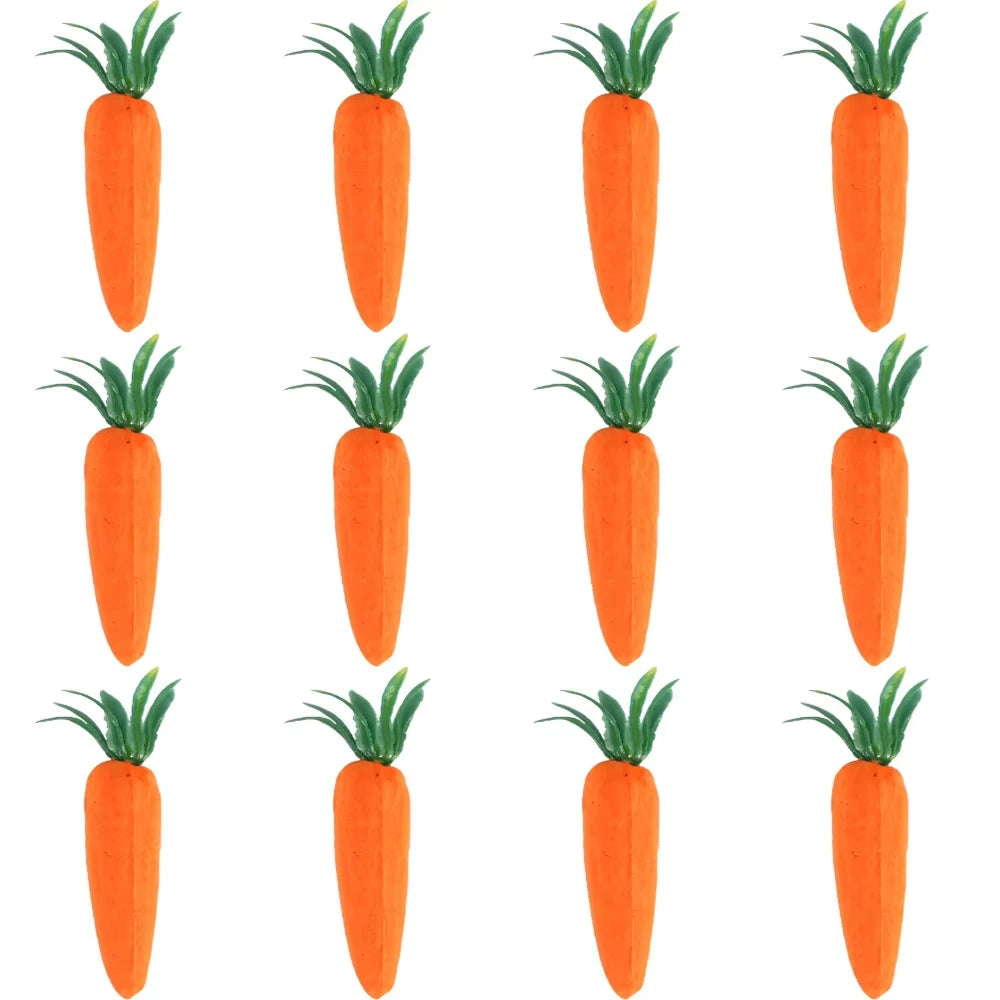 12 piece package of Easter decorations 7cm foam carrots Easter theme party decoration simulation carrot decorations Oasis Select
