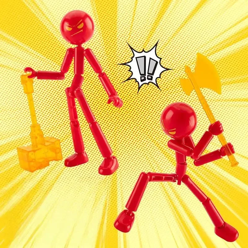 3D Printed Stickman Mannequin Action Figure, Novelty Multi-Jointed Assembled Robot Toy Set Oasis Select A1