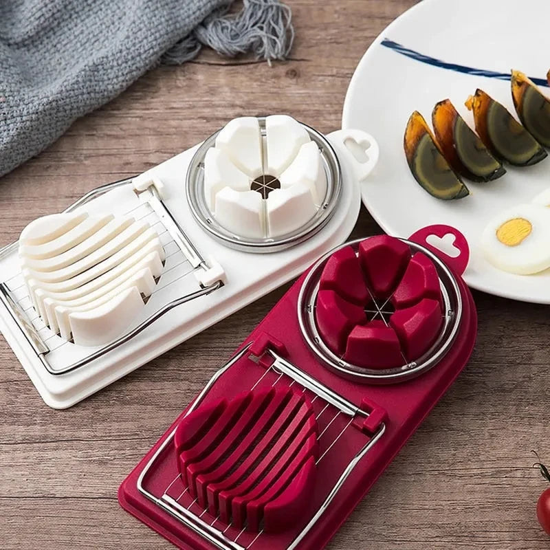 Multifunctional Stainless Steel Egg Slicer for Eggs & Soft Foods