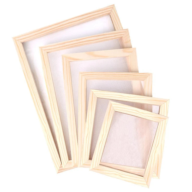 Paper Making Frame Screen DIY Wood Paper Making Papermaking Mould Crafts Handcraft Paper Recycling Tool Wooden Multi-size Oasis Select