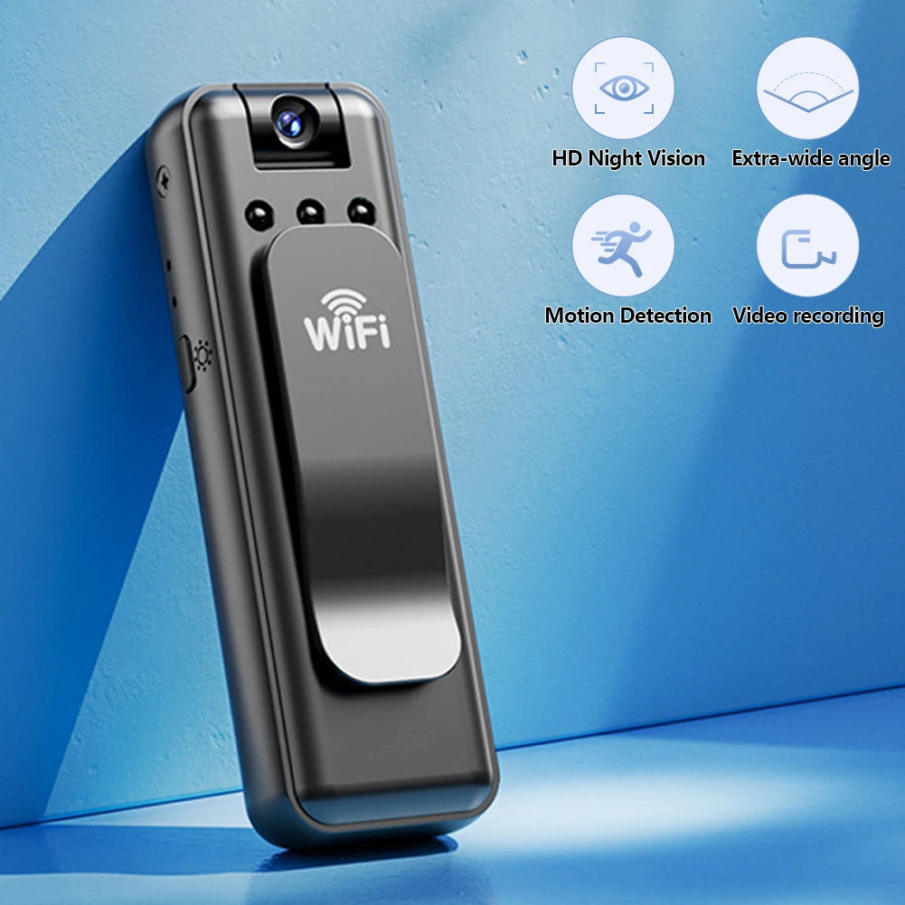WiFi Wireless Surveillance Mini Camera Universal Video Audio Recording All-in-One Motion Detection Camera for Home Security Oasis Select