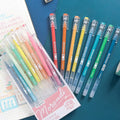 9pcs/box Morandi Color Gel Pens Set 0.5mm Handwriting Pen for DIY Scrapbook Students School Supplies Stationery Cute Pens Oasis Select Salty Style Pen