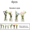 4/7 PCS Cute Mini Vase Fridge Magnets – Luminous 3D Plant Flower Pots, Funny Glow in Dark Decor for Kitchen, Locker & Whiteboard Oasis Select Random style 4pcs