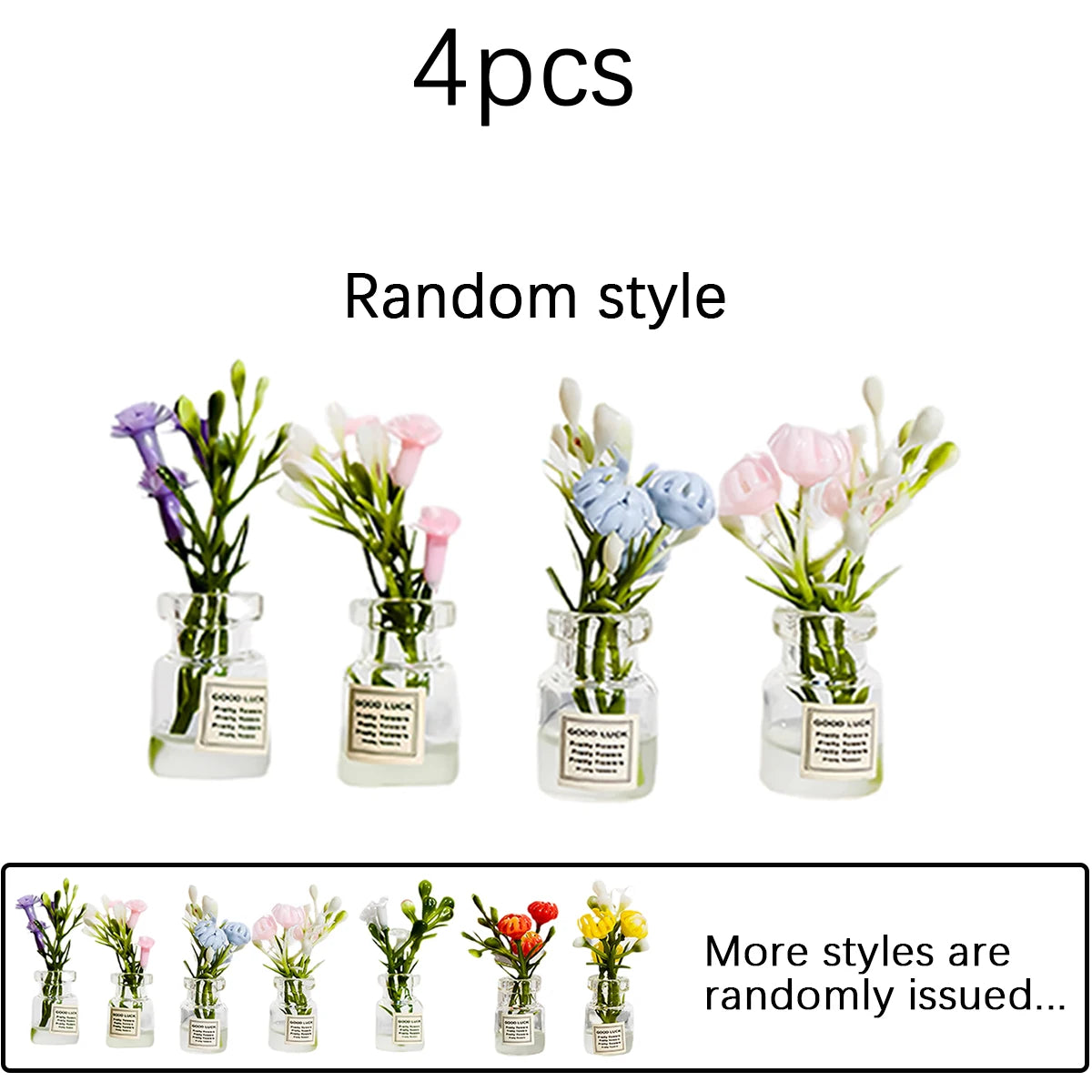 4/7 PCS Cute Mini Vase Fridge Magnets – Luminous 3D Plant Flower Pots, Funny Glow in Dark Decor for Kitchen, Locker & Whiteboard Oasis Select Random style 4pcs