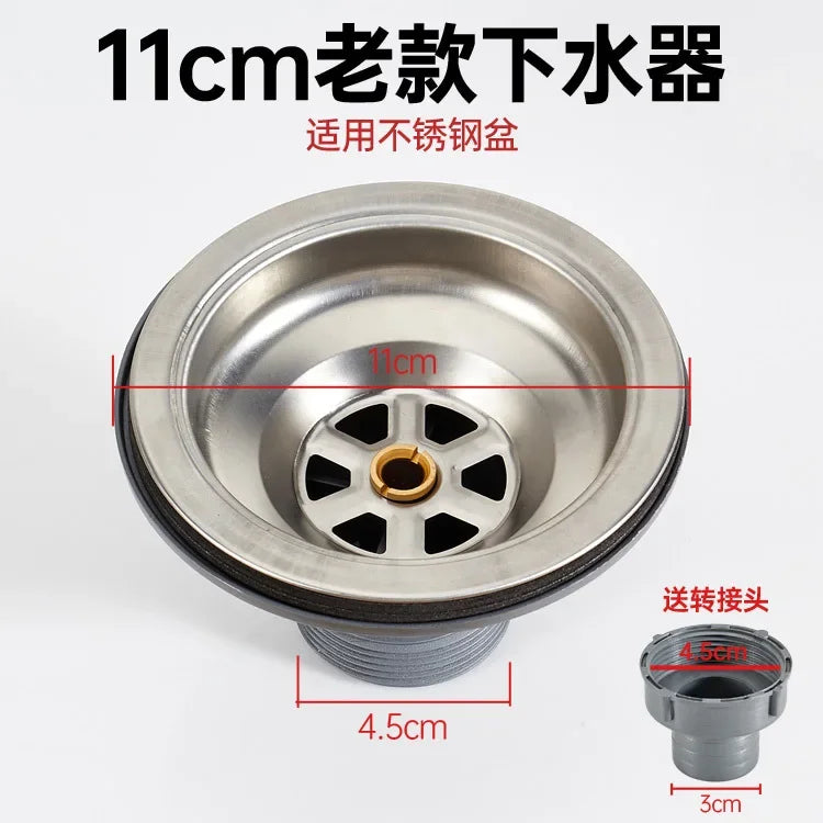 1PCS Stainless Steel Sink Drain Basin Drainer Waste Strainer Plug Waste Basket Sealing Lid for Kitchen Bathroom Accessories Oasis Select A
