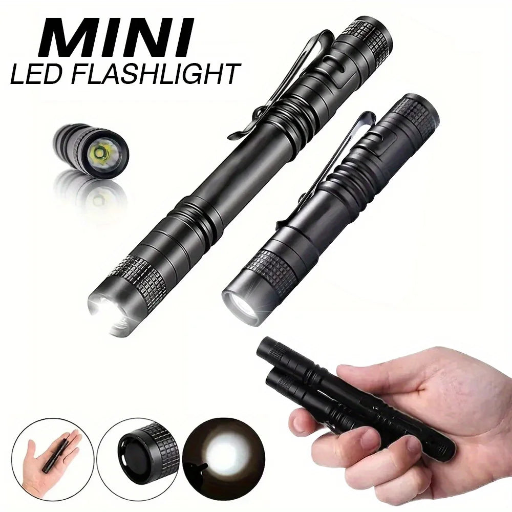 Mini LED Pen Light Flashlight – Ultra Bright EDC Torch
