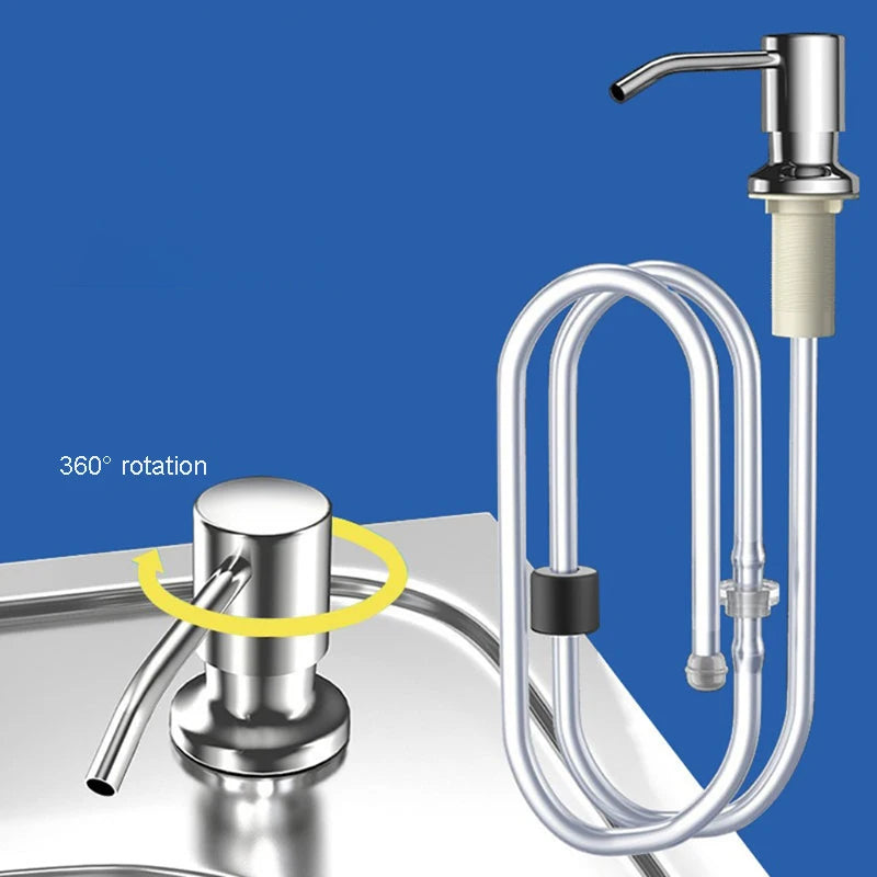 Soap Dispenser Kitchen Sink Stainless Steel Refill Counter Liquid Oasis Select