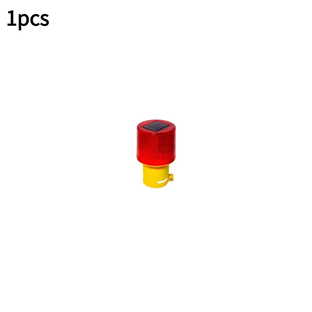 Solar LED Emergency Light Solar Traffic Tower Crane Warning Light LED Bulb Lamp For Construction Site Harbor Road Marine Lamp Oasis Select 1pcs