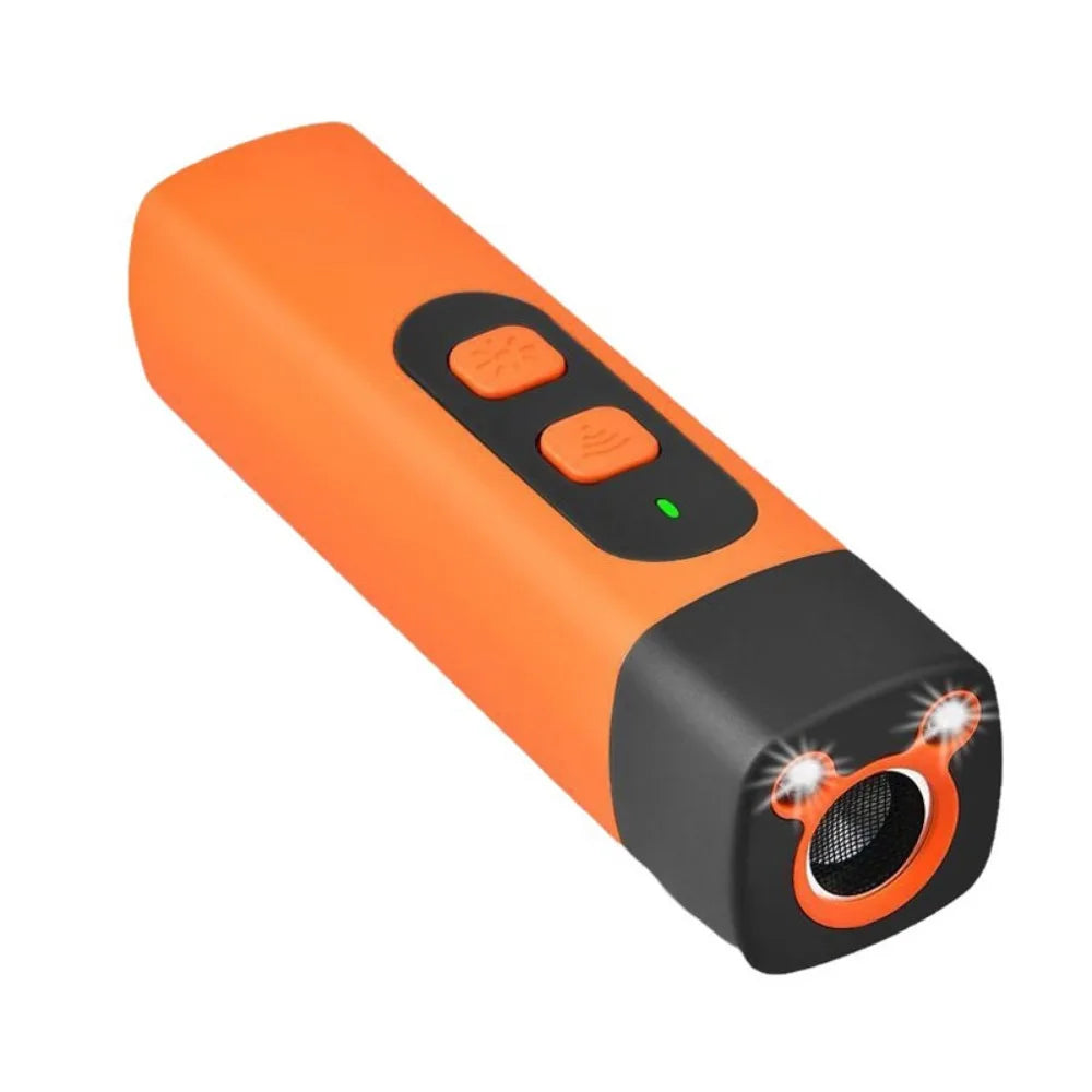 Rechargeable Ultrasonic Dog Repeller with LED Flashlight & Remote