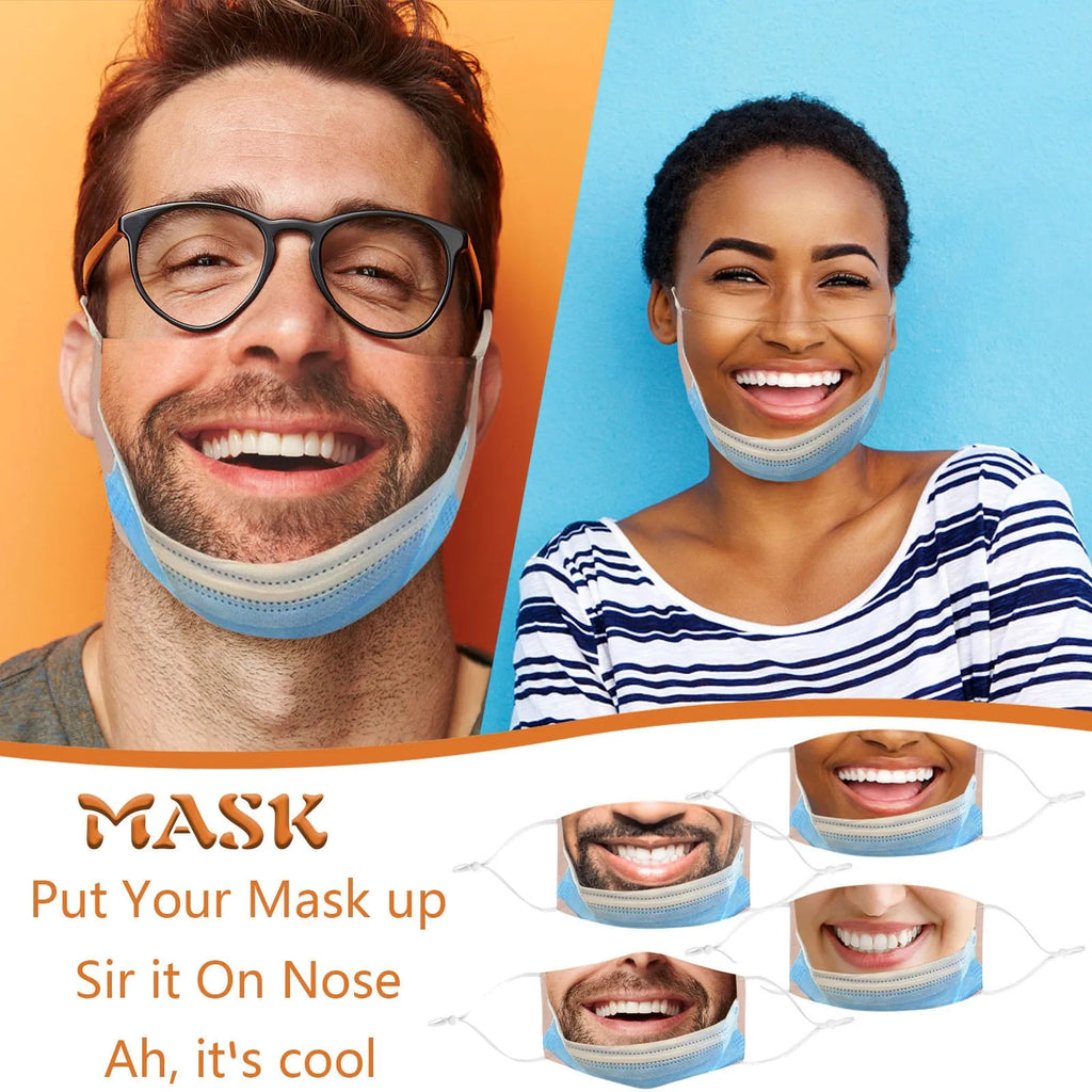 Adult Funny Mouth Mask Funny Cloth Face Masks Mascarillas Cosplay Accessories Washable Reusable Anti-dust Protection Mask Oasis Select