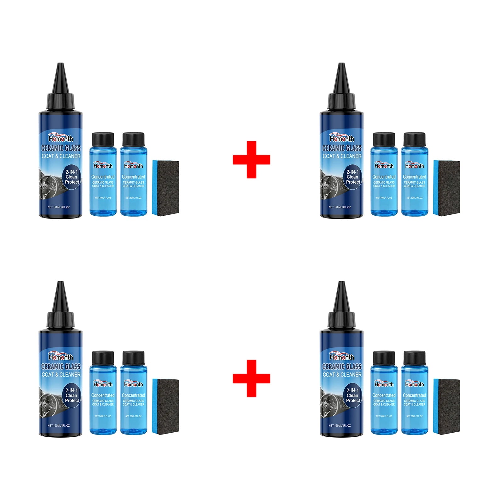 Car Ceramic Coating Kit Quick-Dry Polishing Paint Coating Agent Restore Gloss Car Polish Nanos Coatings Set 120ml+ 30ml*2 Oasis Select 4 Set