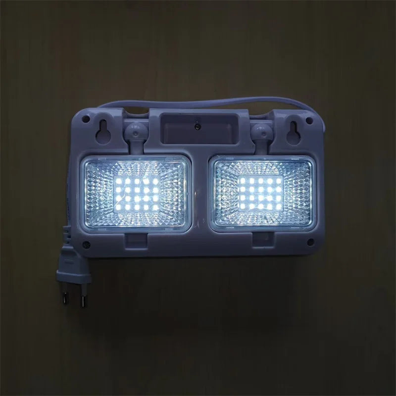 SHINEKNOT Dual-Head LED Emergency Light | 360° Rotatable