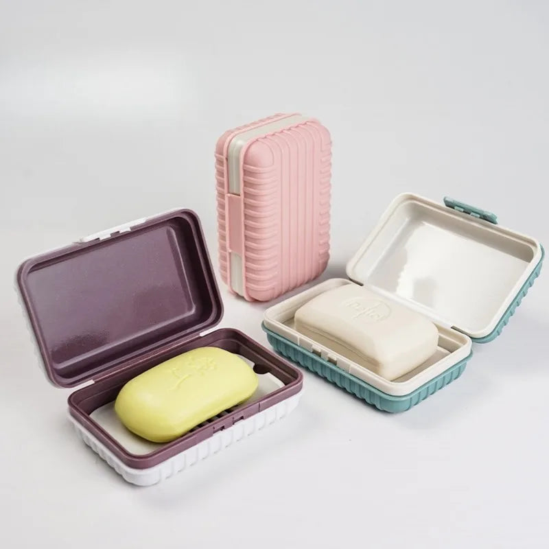 Portable Travel Soap Box Leakproof Lidded Holder for Bathroom and Outdoor Daily Use Bathroom Home Organization Oasis Select
