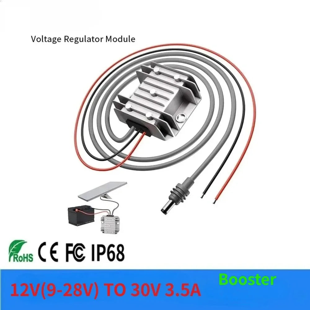 12V to 30V 3.5A 105W Power Supply 9V-30V Booster DC-DC Step-up Module with DC power cord Starlink Mini Step Up Power Cord Oasis Select