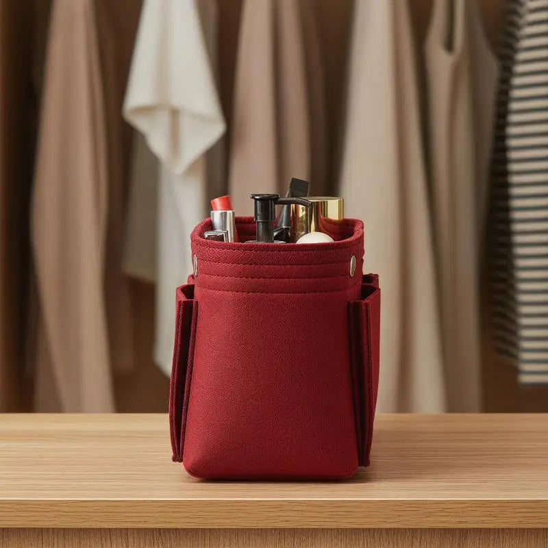 Felt Insert Bag Organizer | Multi-Pocket Travel Cosmetic Tote Bag Insert Organizer Oasis Select