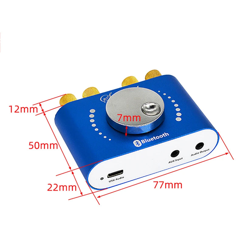 Nobsound Mini Bluetooth 5.0 HiFi TPA3116 Digital Amplifier Stereo Audio 2.0 Channel Sound Amplifiers 40W Power Amp Oasis Select