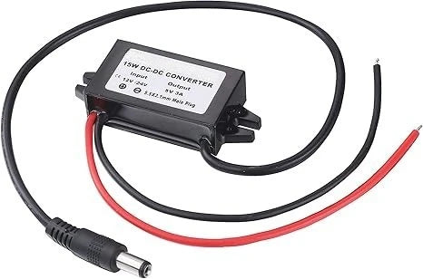 DC To DC 12V/24V Step Down To 5V 3A 15W Converter Waterproof Buck Module Power Adapter For Car Radio Dash Cam GPS Navigation Oasis Select DC Male Plug 12V 24V 5V 3A