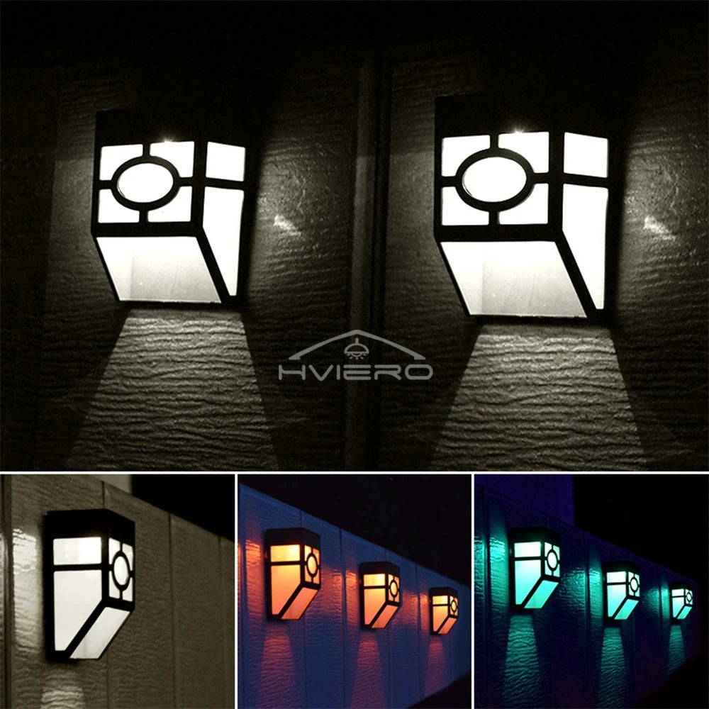 Solar Retro LED Garden Wall Light – IP65 Waterproof Outdoor