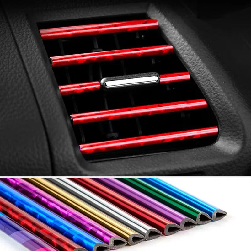 10/20PCS 20cm Car Air Conditioner Outlet Decorative U Shape Moulding Trim Decor Strips Car Door Edge Corner Protector Oasis Select