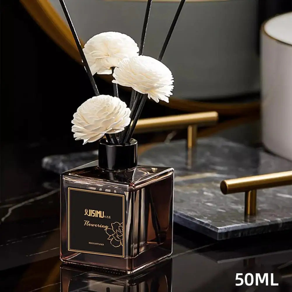 50ml Flameless Reed Diffuser – Natural Essential Oil Fragrance