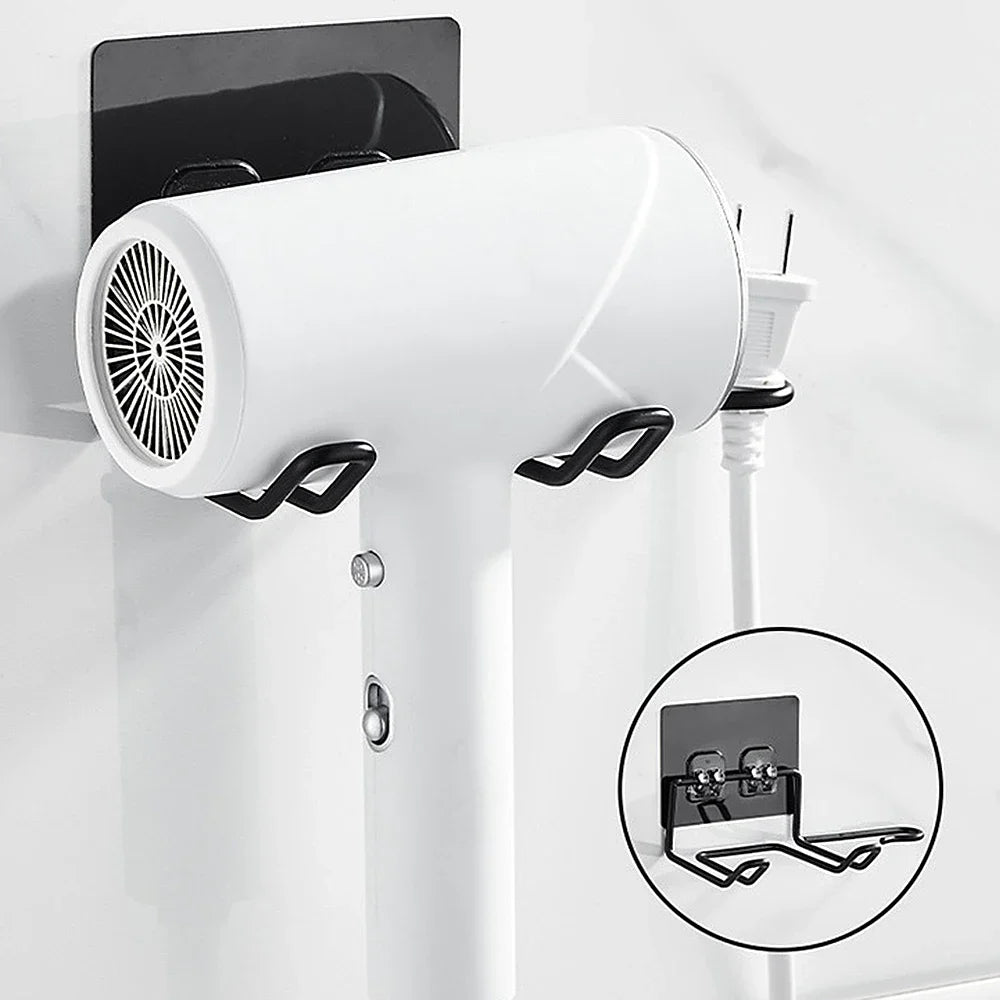 Wall Mounted Hair Dryer Holder – Stainless Steel Bathroom Rack Bathroom Storage Rack Oasis Select