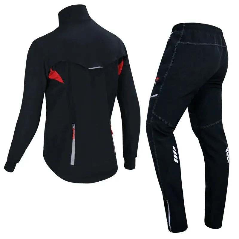 X-TIGER Cycling Jersey Winter Thermal Fleece Men's Bicycles Clothing Windproof Bicycle Reflective Biking Jacket Sportswear Oasis Select