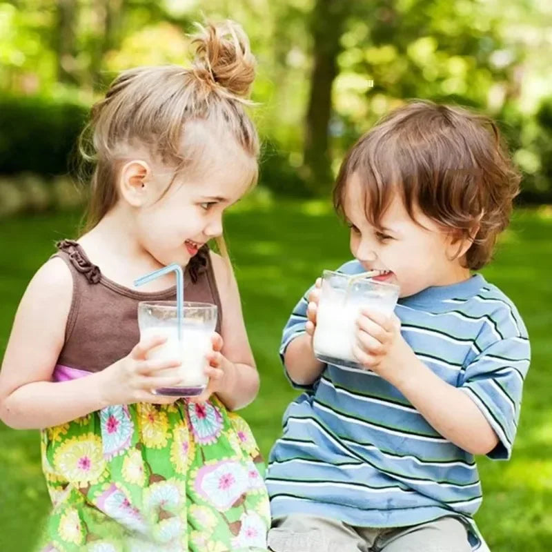 Multicolor Drinking Straws Child Plastic Straws Multi-time Milk Tea Beverage Accessories Black Straw Wholesale Party Supplies Oasis Select