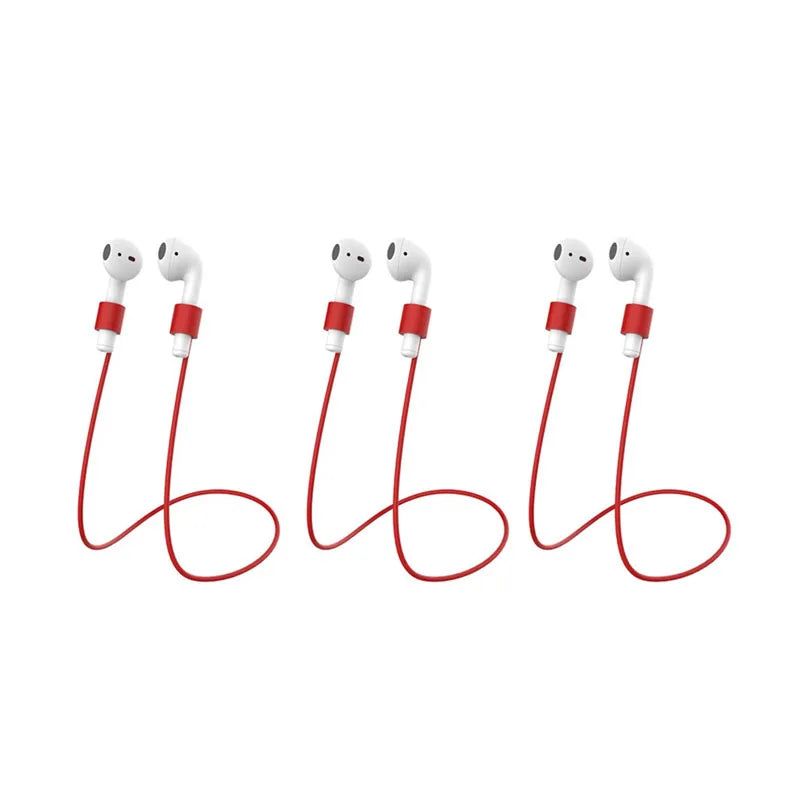 1 Silicone Strap Magnetic Anti-lost Rope Bluetooth TWS Earphone Anti