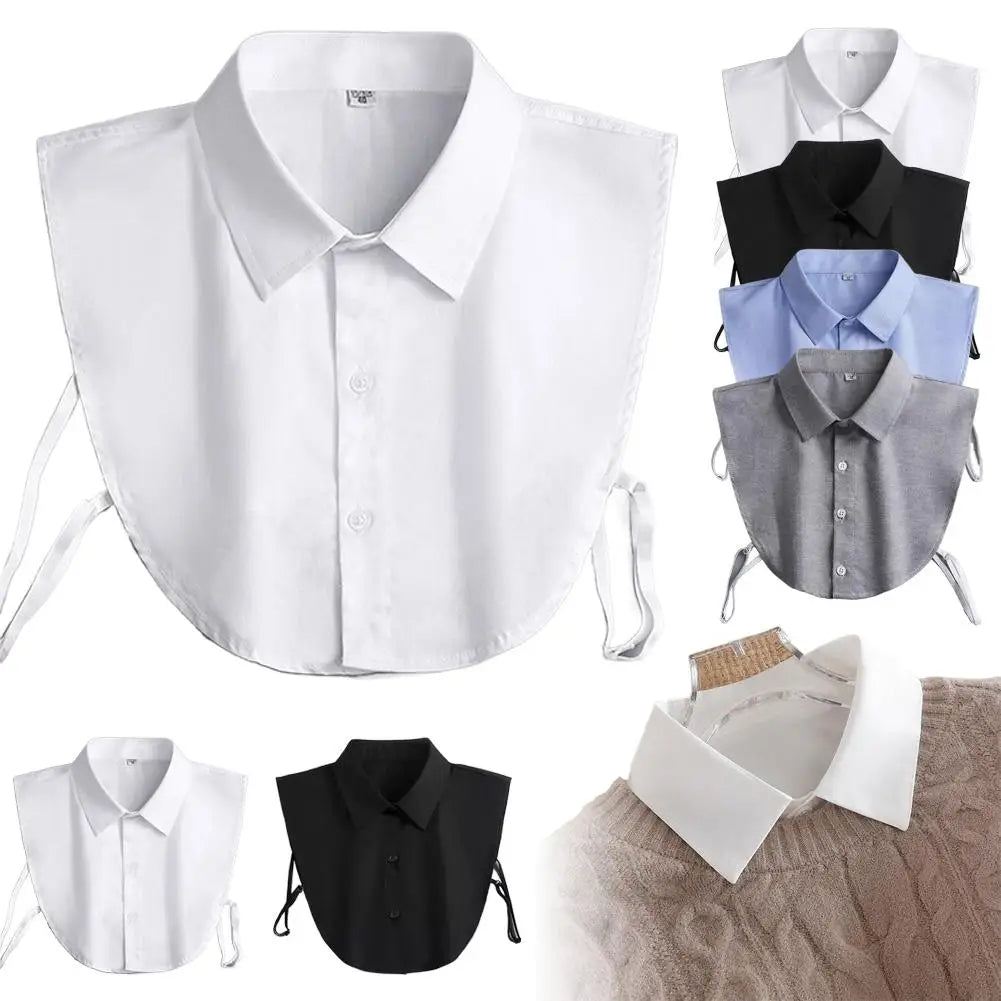 Detachable Faux Collar – Lapel False Collar for Shirts & Sweaters