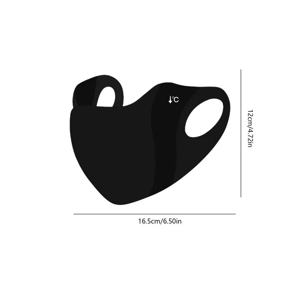 UV Protection Mask Women Cooling Ice Silk Breathable Thin Invisible Face Cover Sunscreen Anti-UV Fashionable Outdoor Face Cover Oasis Select Black
