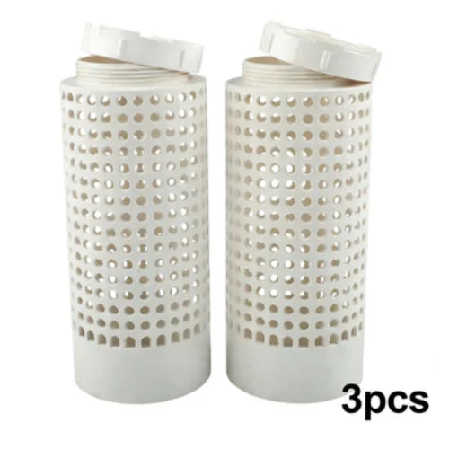 White PVC Composting Bin Tube With Screwed Lid For Garden Waste Decomposition And Small Space Plant Care Accessories Oasis Select 3pcs
