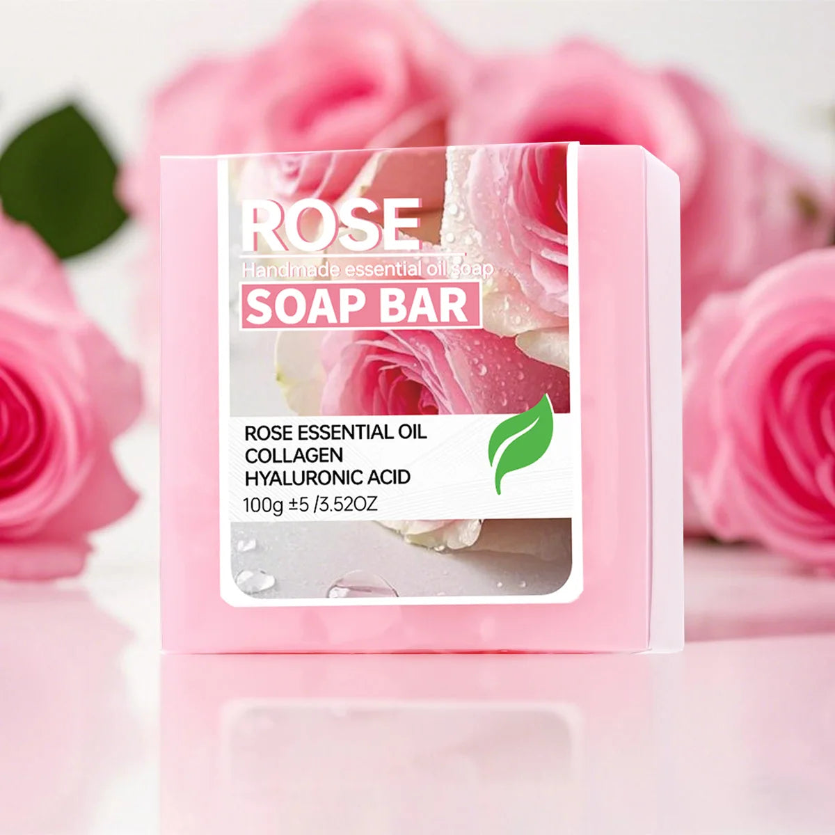 Ginger soap facial cleansing handmade soap, ginger lemon essential oil soap, balanced oil to brighten skin tone, portable travel Oasis Select Rose