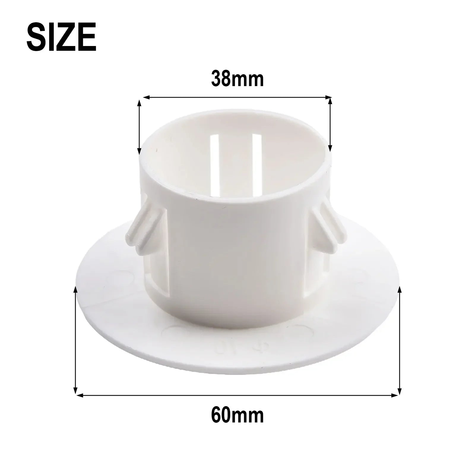 1pc Plastic Cover For Air Conditioning Holes Openings With Shutters Ventilation Grille Wall Hole Decoration 40-100mm Oasis Select 40mm