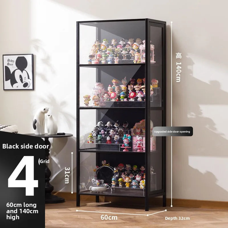 Blind box storage display stand Large capacity transparent acrylic storage box POP MART figure doll collection cabinet Oasis Select Four doors 60 long