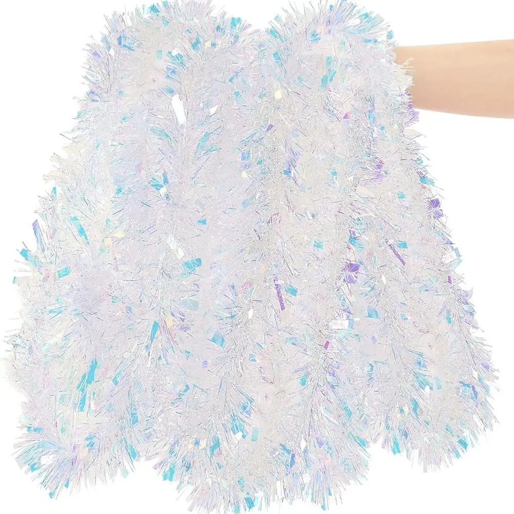 2M Colorful Tinsel Garland Strip – Christmas & Party Décor