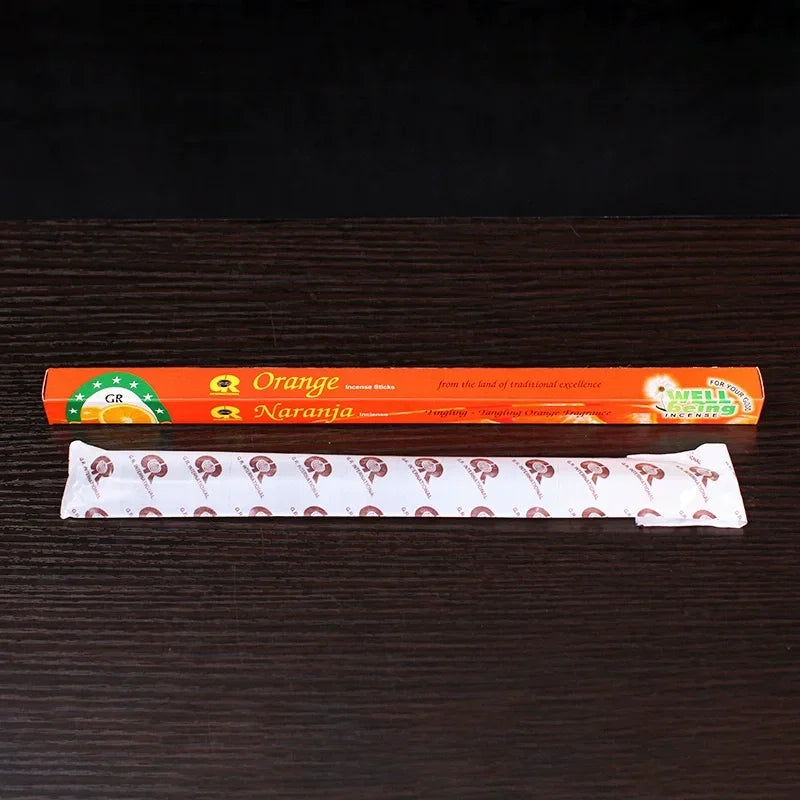 GR Natrual 10-25 Small Box Indian White Sage Incense Sticks Sandalwood OUDH Authentic Buddhism Supplies Bulk Sale Stick Incense Oasis Select Orange1 10 smal box 80stick