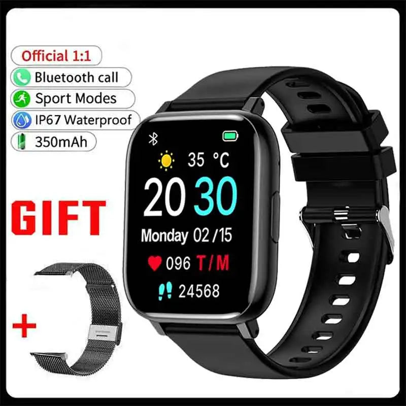 1.77" Smartwatch – Bluetooth Calls, Heart Rate & SpO2 Monitor