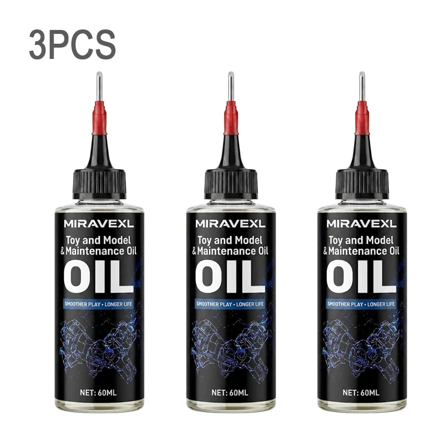MIRAVEXL Model Maintenance Lubricating Oil Action Figure Joints Care Rust Proof Hobby DIY Lubricant Accessory Oasis Select 3PCS-60ml x3
