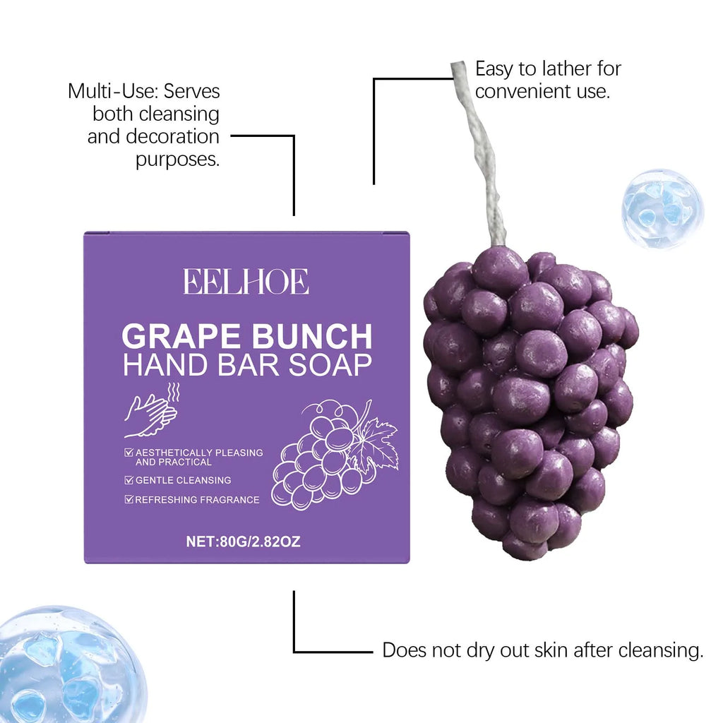 Grape Cluster Soap – Gentle Daily Cleansing & Fresh Scent Novelty Bar Soap Oasis Select