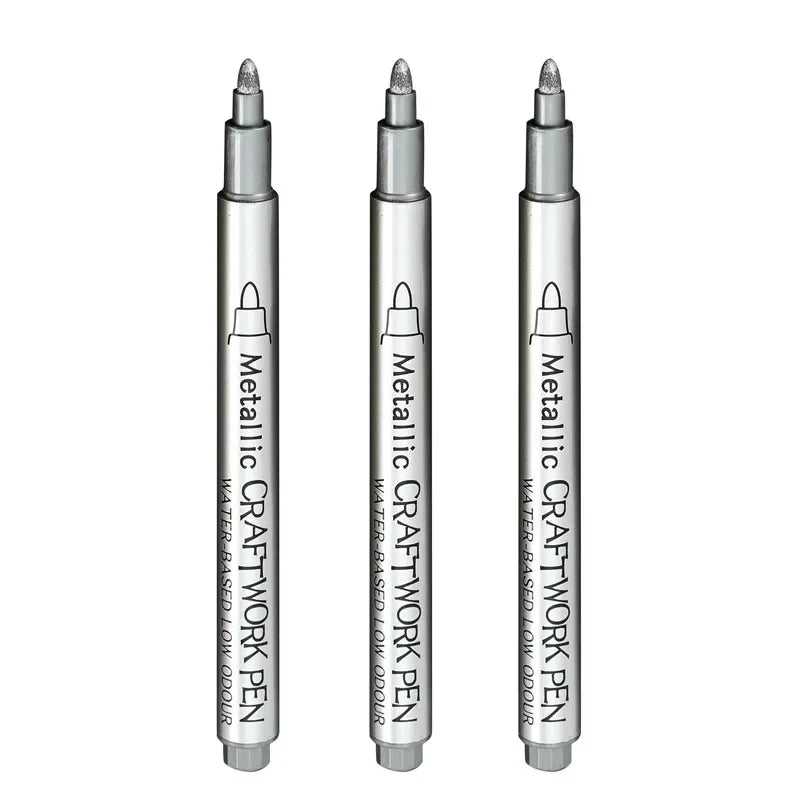 Metallic Waterproof Permanent Marker Pens DIY Epoxy Resin Mold Gold