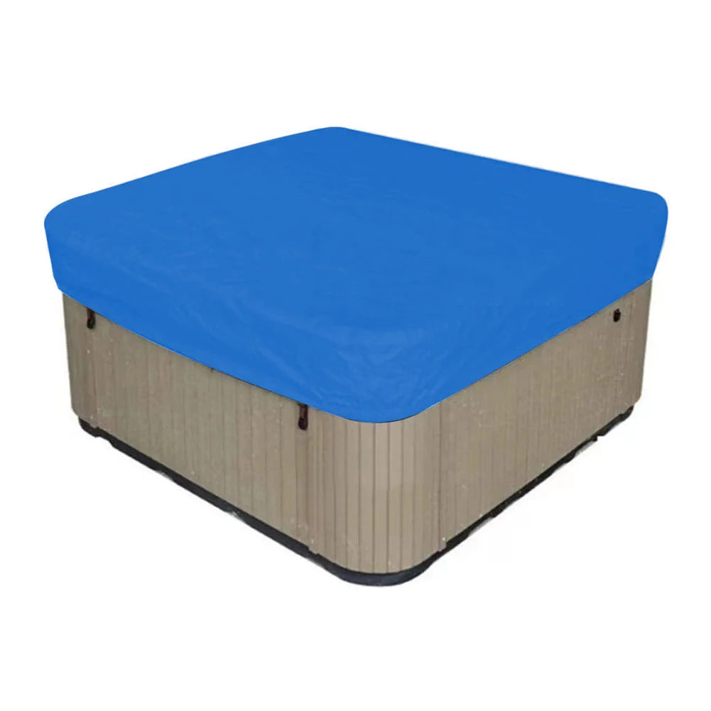 1pc Square Pool Dust Cover Multiple Sizes SPA Bath Pool Waterproof Sunproof Snow-proof Protection Cover Outdoor Pool Accessories Oasis Select 231x231x30cm